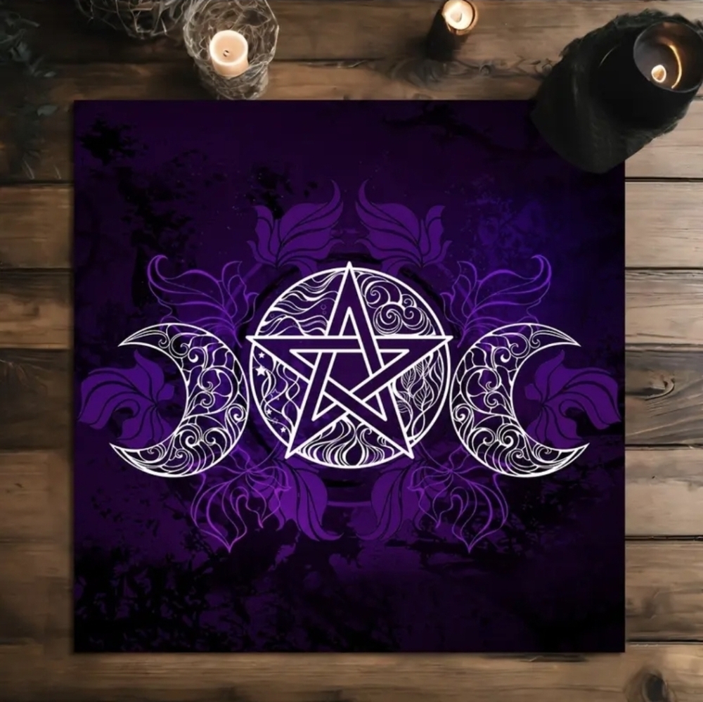NEW March Goddess (Triple Moon) Altar Cloth